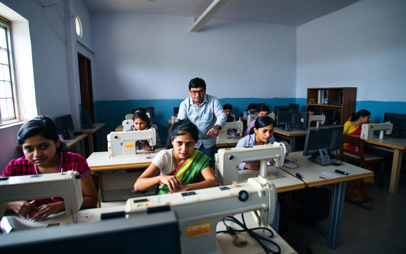 Vocational skill training classroom